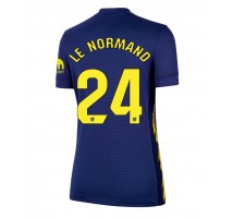 Atletico Madrid Robin Le Normand #24 Koszulka Wyjazdowa damskie 2025-26 Krótki Rękaw